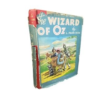 VTG Bobbs Merrill The Wizard of Oz Book Kids Hardcover 1944 Classic Novel